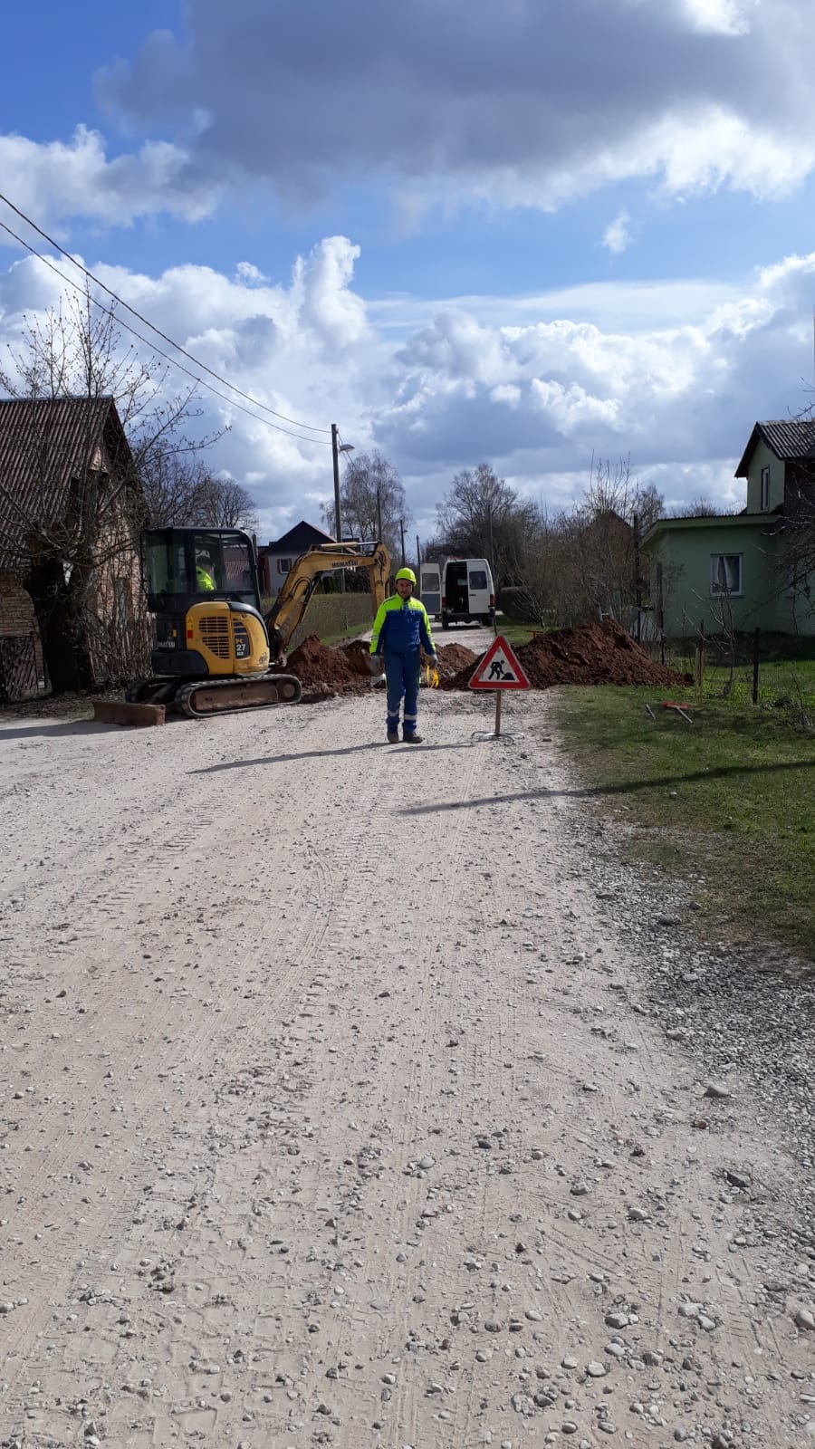 Sadzves kanalizcijas atzara izbve Zvaigu iel Siguld