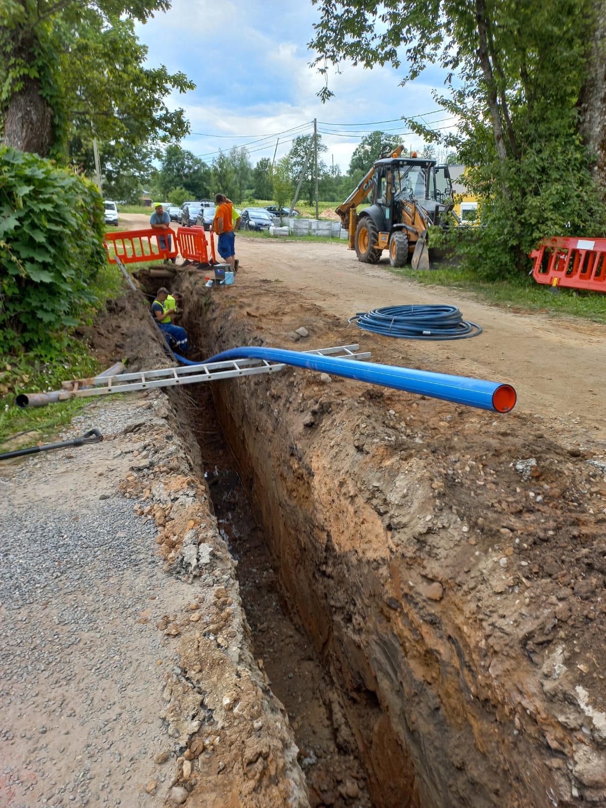 Būvdarbi Saules ielā, Siguldā