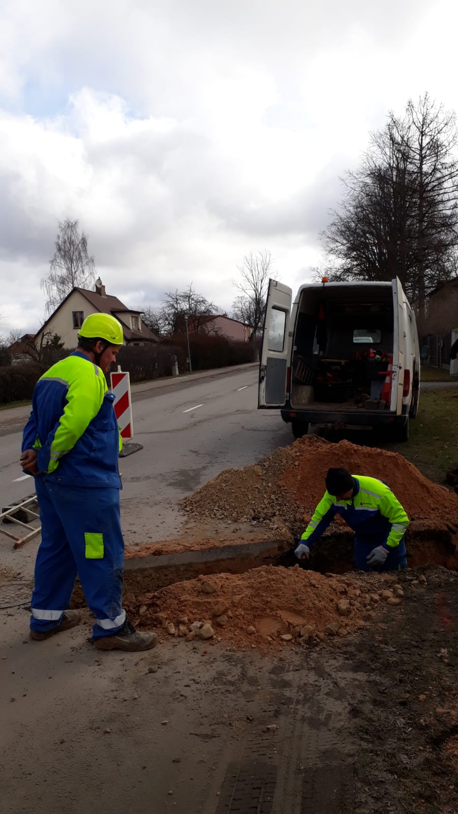 Sadzves kanalizcijas atzara izbve Drza iel Siguld