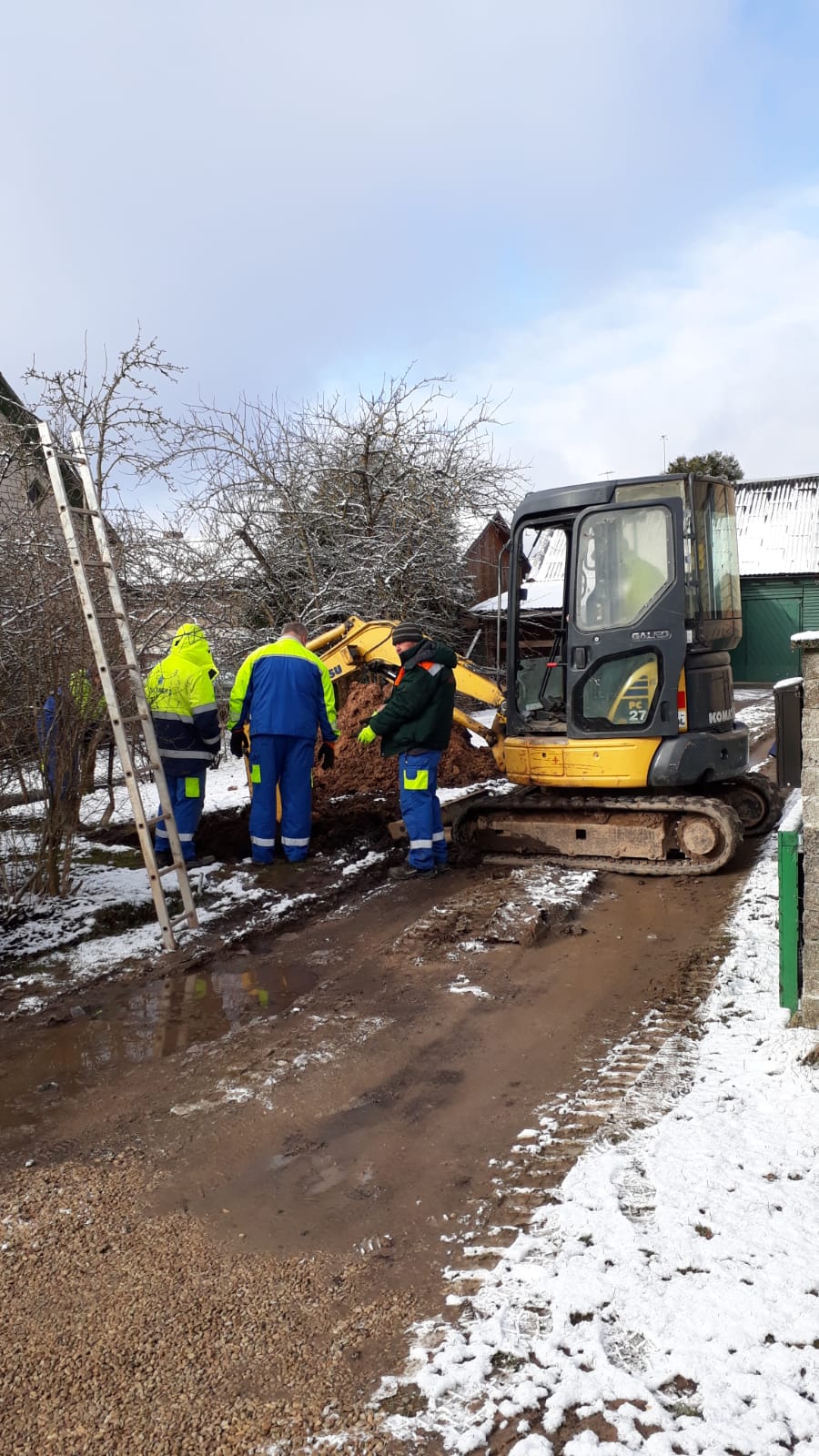 Ūdensvada avārija Viršu ielā Siguldā