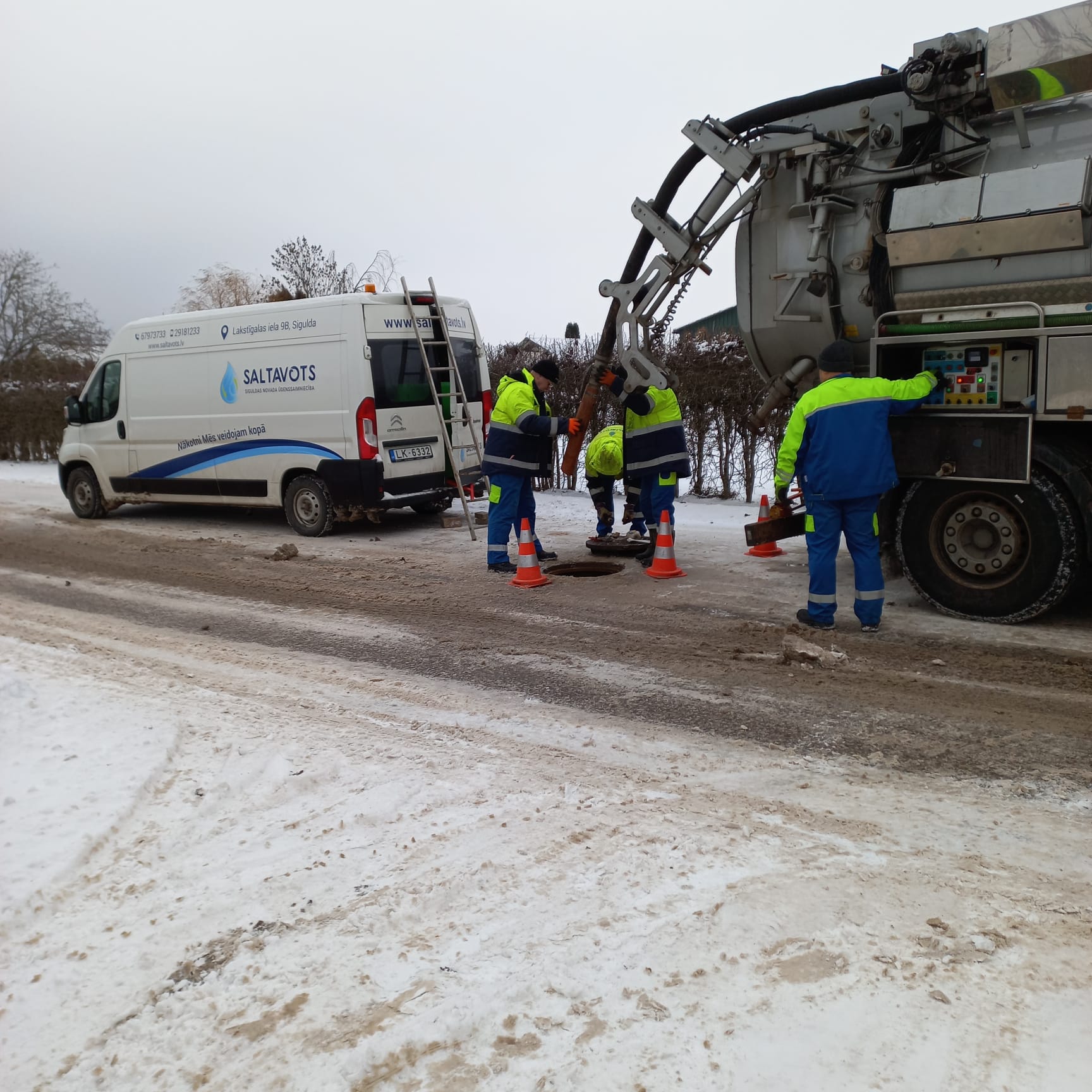 Ūdensvada remonts Nākotnes ielā, Siguldā