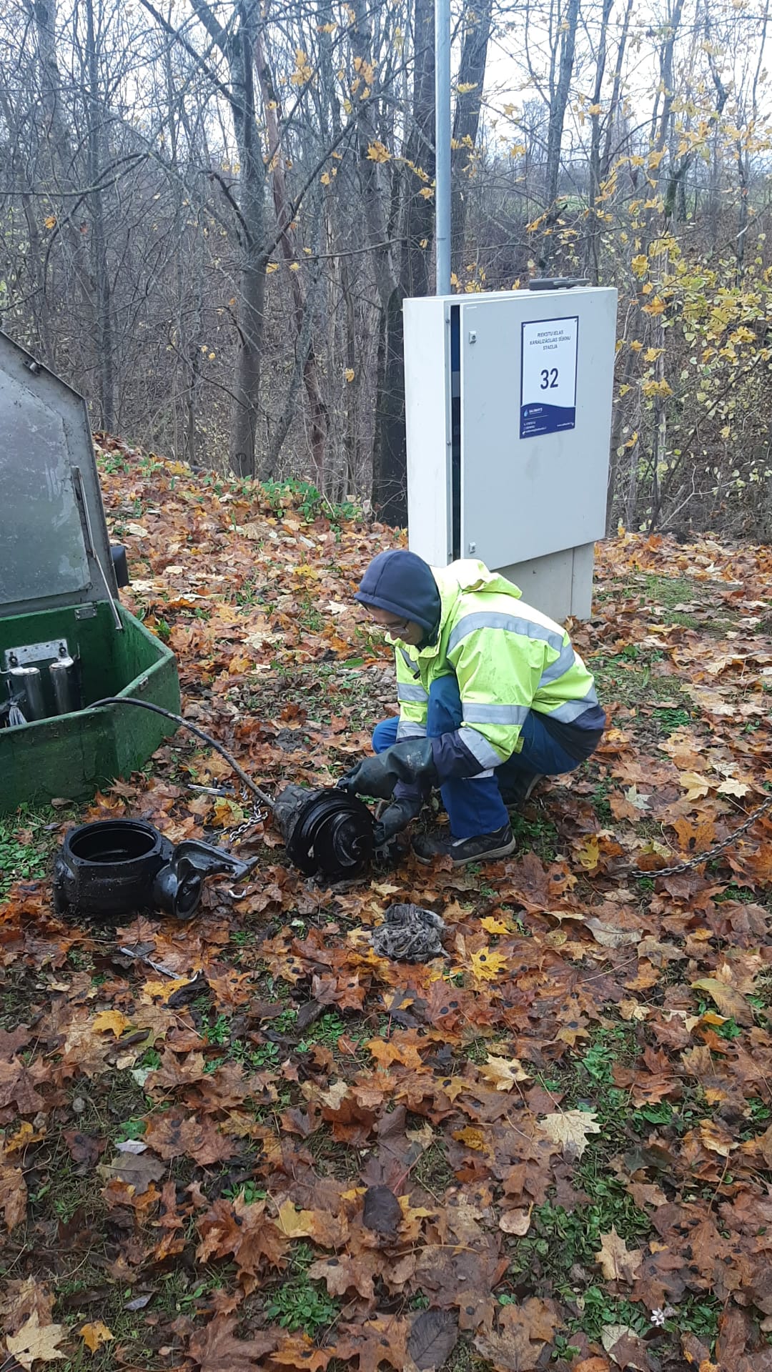 Riekstu ielas un Nkotnes ielas kanalizcijas sku satciju apkope