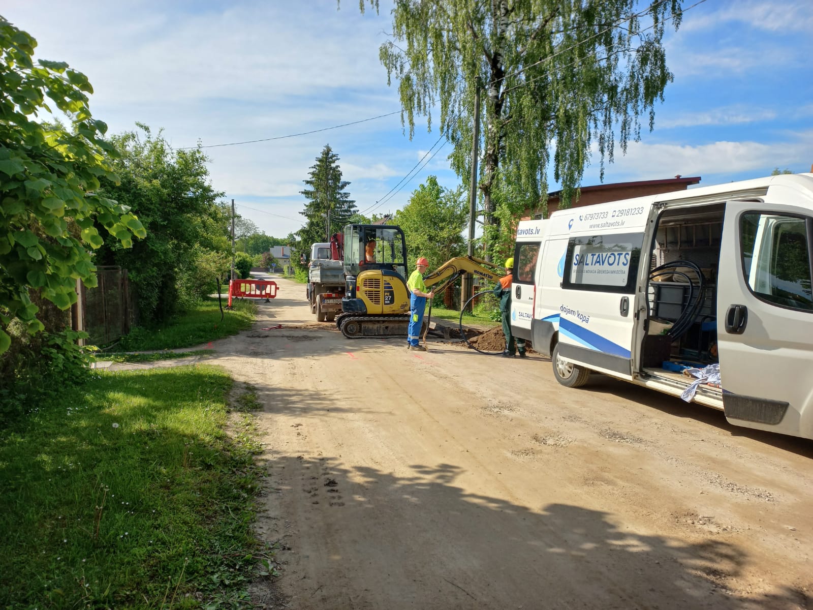 Ūdensvada pievada izbūve Pērsieša ielā, Siguldā